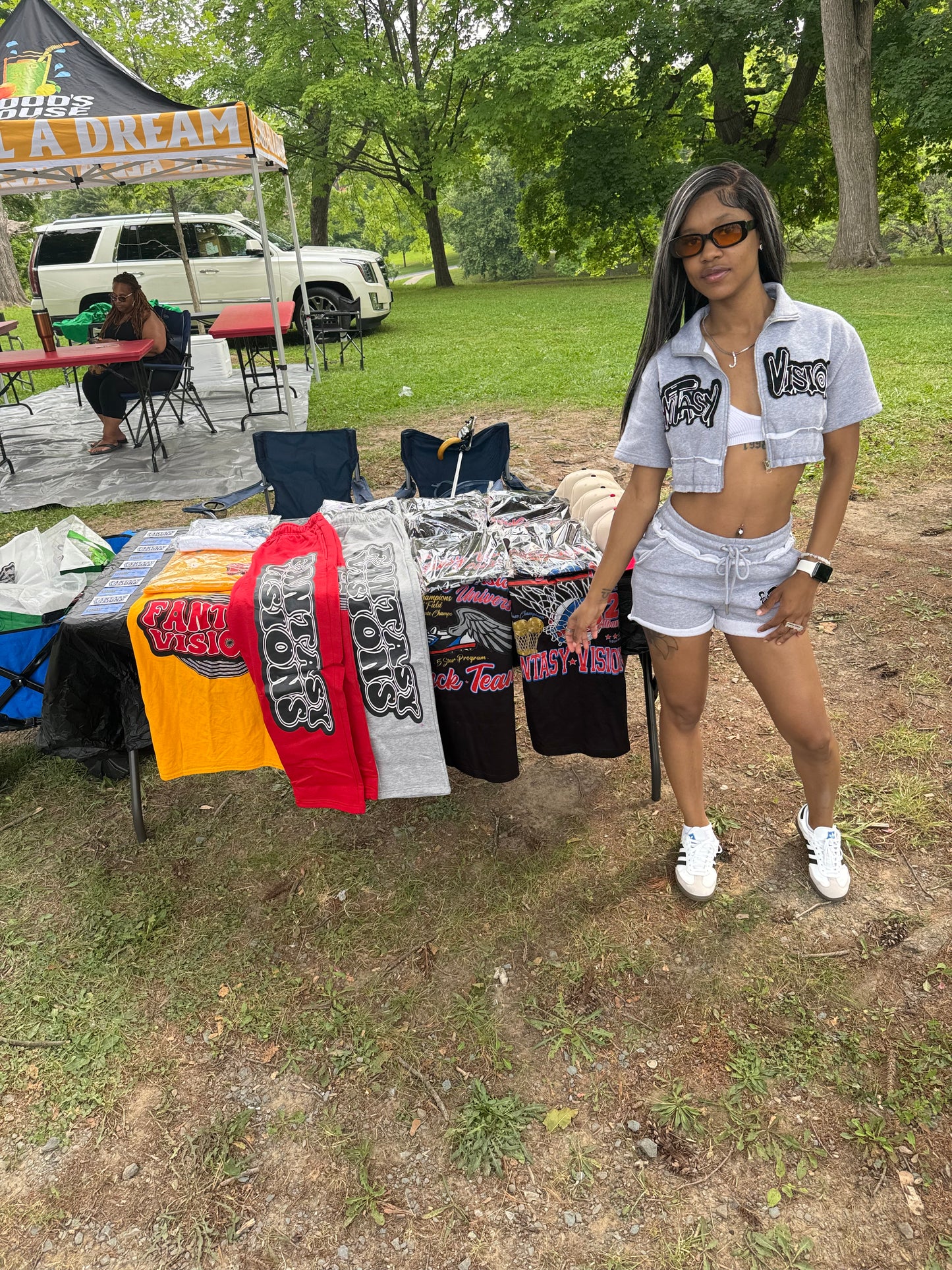 FV GREY GURLS SHORT SET