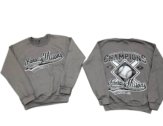 FV Charcoal Baseball Crewneck