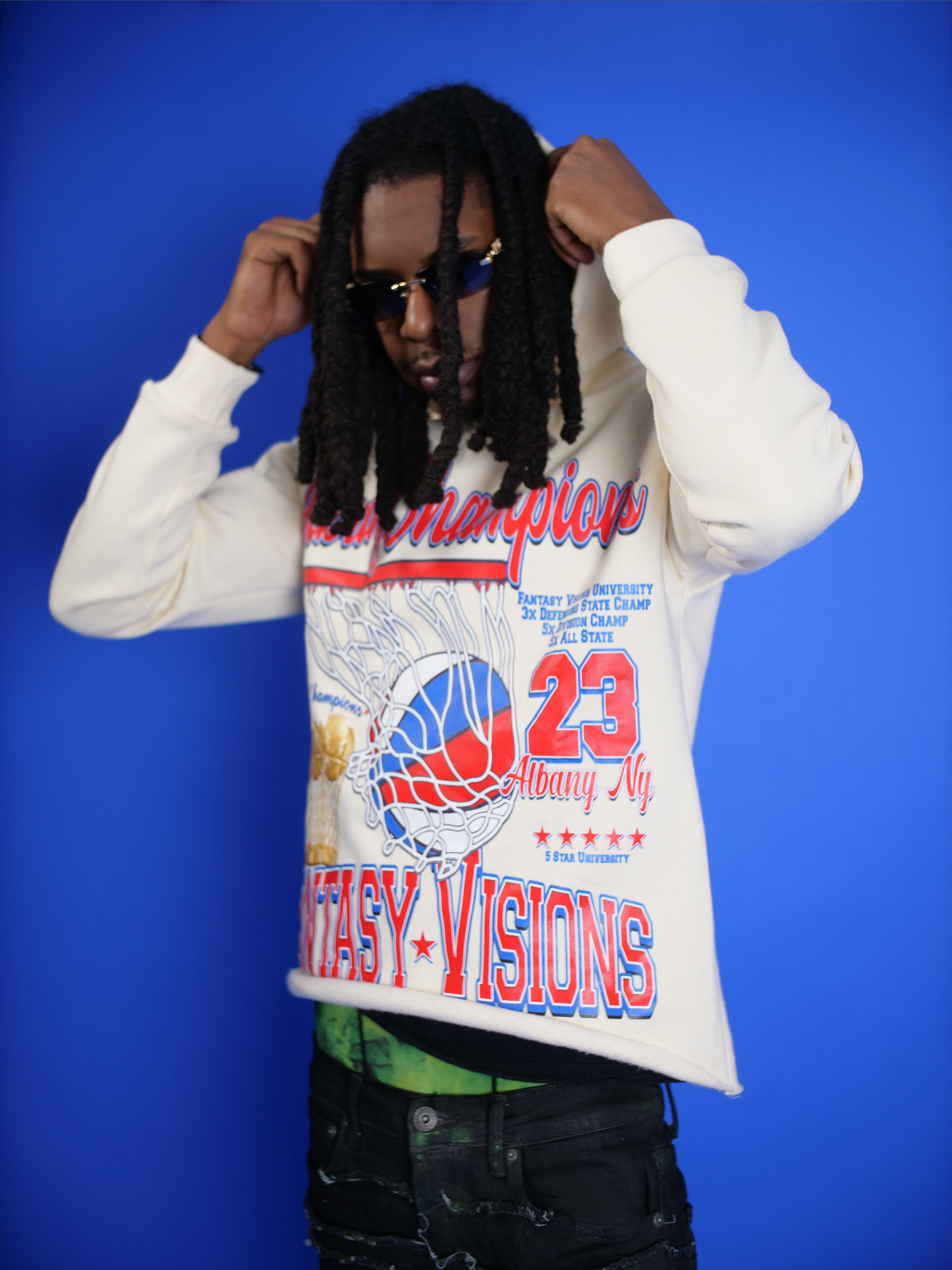 Cream FV Basketball Pullover