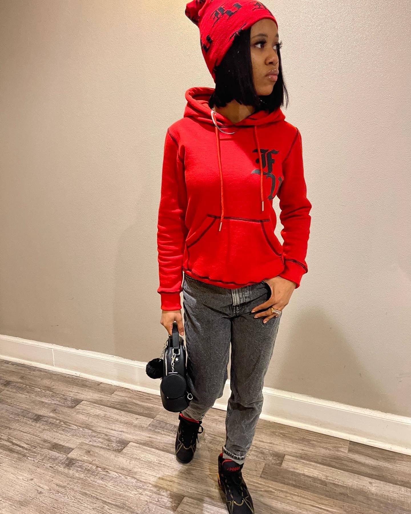 FV Red Stitched Pullover