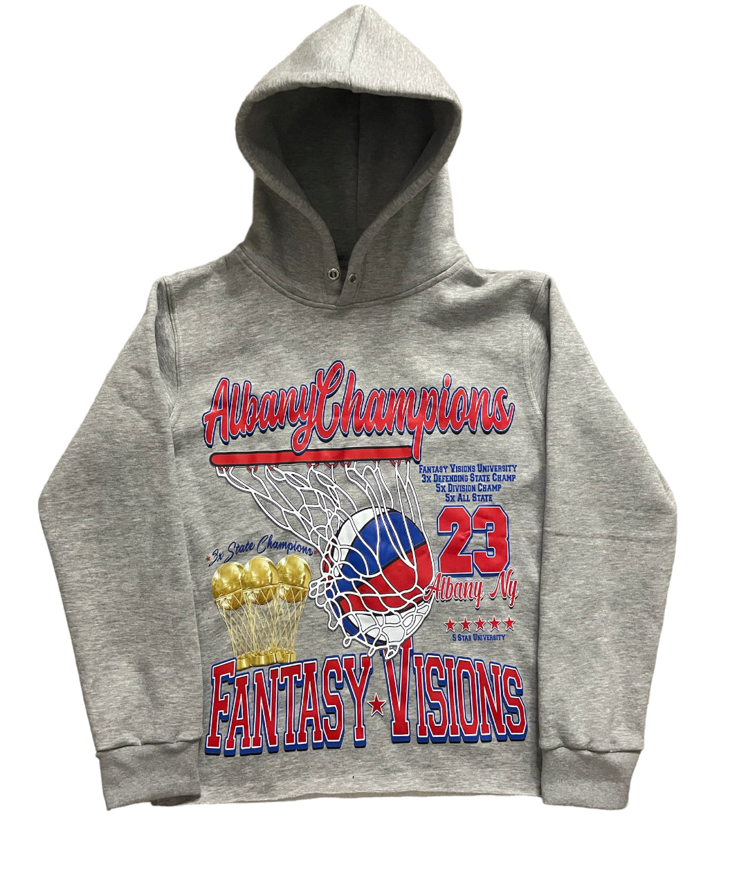 Grey FV Basketball Pullover