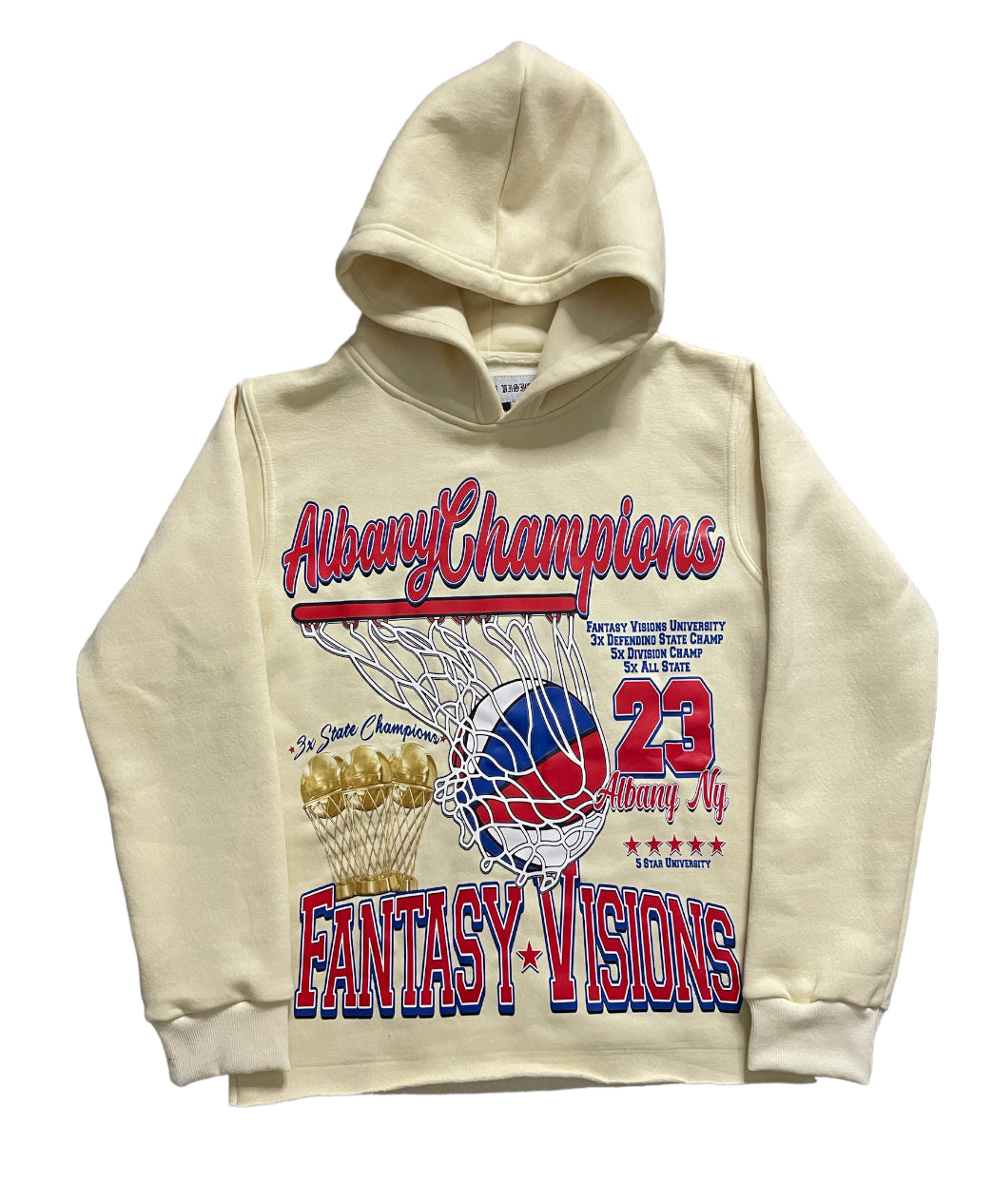 Cream FV Basketball Pullover