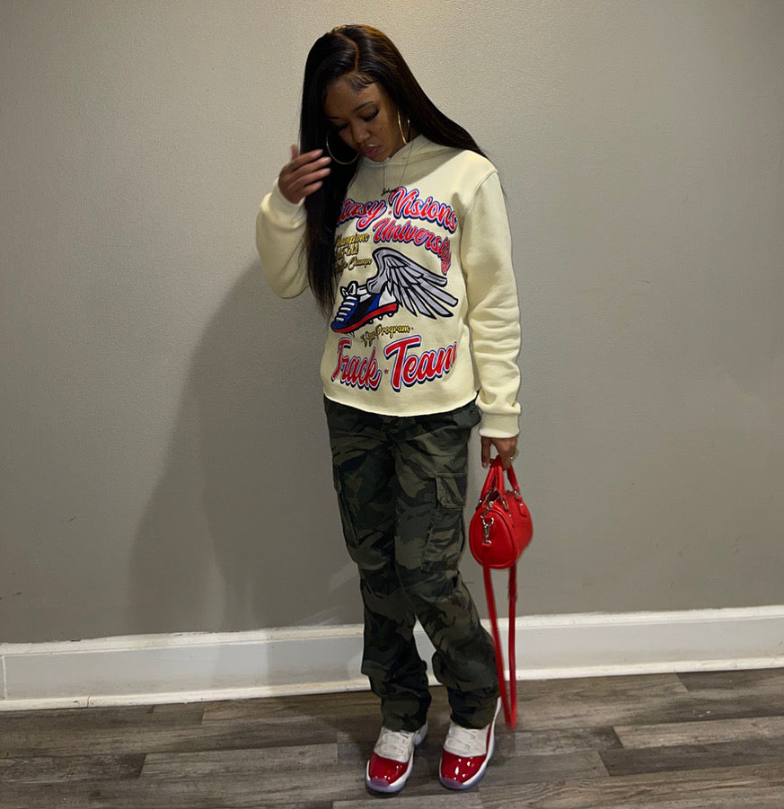 Cream FV Track Pullover