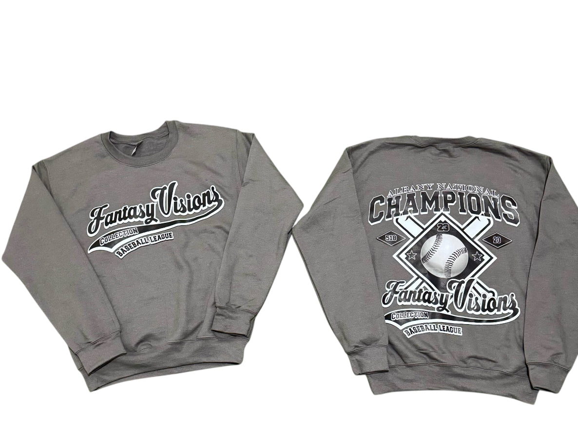 FV Charcoal Baseball Crewneck